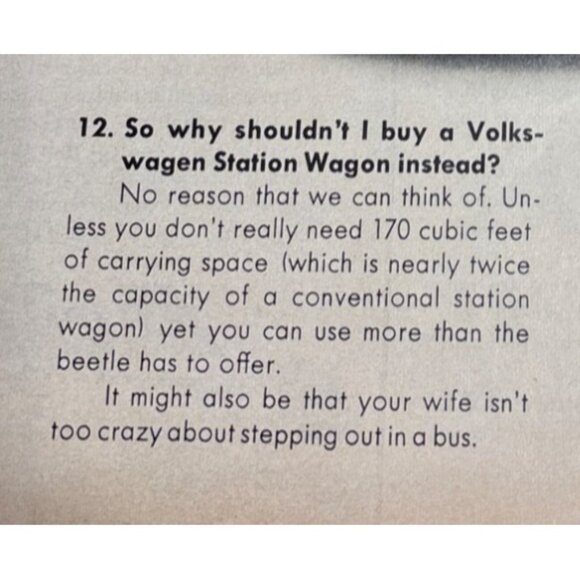 Vintage 1967 Volkswagen Squareback Sedan Advertisement Print Magazine 14 x 10" - Picture 6 of 12